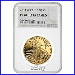 2014 W 1 oz $50 Proof Gold American Eagle NGC PF 70 UCAM
