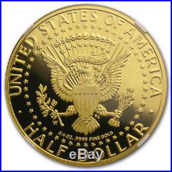 2014-W 3/4 oz Gold Kennedy 1/2 Dollar PF-70 NGC (ER) (JFK label) SKU #85466