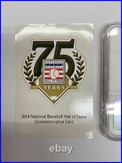 2014 W $5 Baseball Hall of Fame NGC MS 70