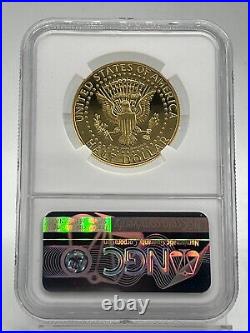 2014 W Gold Kennedy Half Dollar 50th Anniversary NGC PF 70 UCAM 50c High Relief