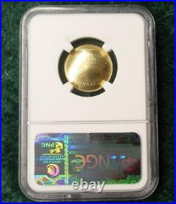 2014 W NGC MS 70 Baseball Hall of Fame GOLD $5 Coin, Ty Cobb Facsimile Label