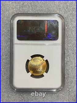 2014-W Proof Gold Coin $5 NGC PF 70 Baseball Hall of Fame NOLAN RYAN Signature
