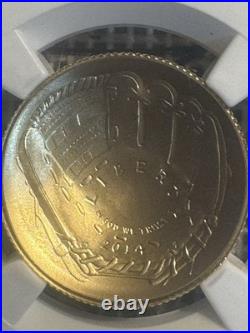 2014 West Point $5 Gold Baseball Hall of Fame Gold coin. Graded Bu NGC MS70 #2 2014 West Point $5 Gold Baseball Hall of Fame Gold coin. Graded Bu NGC MS70 #2
