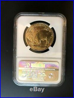 2015 $50 Gold Buffalo NGC MS70 1oz Bison American Bullion Coin. 999