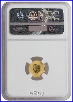 2015-P $5 1/20oz Gold Australian Year of the Goat MS70 NGC Brown Label