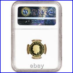 2015 P Australia Gold Perth Mint Half Sovereign Proof $15 NGC PF70 UCAM