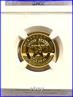 2015 W $5 U. S. Marshals Services Commemorative PF 70 Ultra Cameo Gold Coin NGC 2015 W $5 U. S. Marshals Services Commemorative PF 70 Ultra Cameo Gold Coin NGC