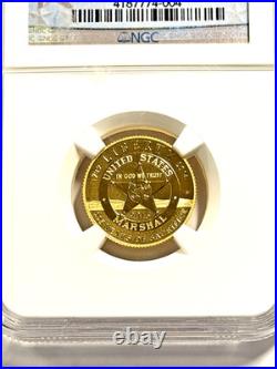 2015 W $5 U. S. Marshals Services Commemorative PF 70 Ultra Cameo Gold Coin NGC 2015 W $5 U. S. Marshals Services Commemorative PF 70 Ultra Cameo Gold Coin NGC