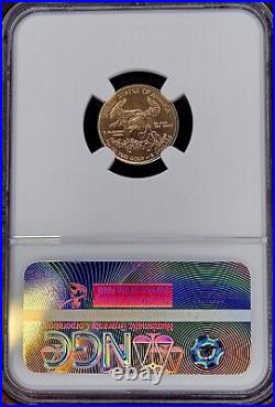 2016 $5 1/10 oz Gold Eagle NGC MS70 30th Anniversary Early Release S-1