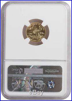 2016 $5 1/10oz Gold American Eagle MS69 NGC ER Blue Label