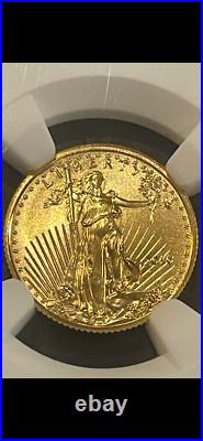2016 $5 Gold 1/10 oz American Eagle NGC MS70 Eagle 30th Anniversary
