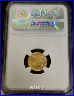 2016 $5 Gold American Eagle 1/10 oz NGC Gem Uncirculated