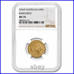 2016 Australia 1/2 oz Gold Kangaroo MS-70 NGC SKU#268734