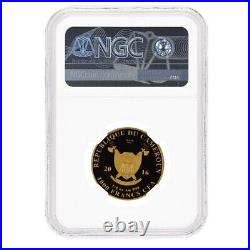 2016 Cameroon 1/4 oz Buffalo Big Five 1000 Francs Proof Gold Coin NGC PF 69 UCAM