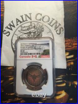 2016 Canada Batman v Superman 25C Dawn of Justice NGC SP69 E-138
