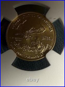 2016 Eagle G$5 Ngc Ms 69 USA American Gold Eagle Coin! 1/10 Ounce Of. 917 Pure