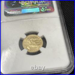 2016 Gold Eagle, G5$, NGC, MS 70, Eagle 30th Anniversary, Tenth-Ounce Gold