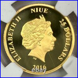 2016 Niue Star Wars DARTH VADER 1/4oz. 9999 Gold Coin G$25- NGC PF69 ULTRA CAMEO