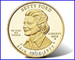 2016-W $10 Gold First Spouse Betty Ford EARLY RELEASE ER -PF70 Ultra cameo