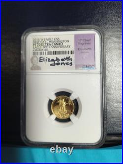 2016-W $5 Gold American Eagle 1/10 oz NGC PF70 UCAM First Day Washington E5-122
