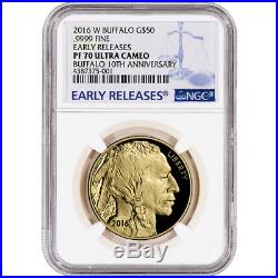 2016-W American Gold Buffalo Proof (1 oz) $50 NGC PF70 Early Releases