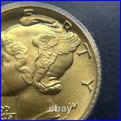 2016-W Gold Mercury Dime 1/10 Oz SP70 ICG MS 70 SUPERB GEM BU