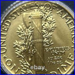 2016-W Gold Mercury Dime 1/10 Oz SP70 ICG MS 70 SUPERB GEM BU