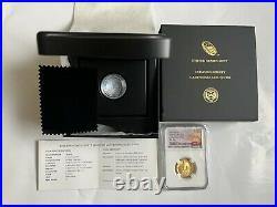2016 W Standing Liberty Quarter 25c Gold 100th Anniversary NGC SP70 ER with OGP