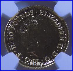2017 £10 Great Britain Britannia 1/10 oz. 9999 fine gold NGC MS 69
