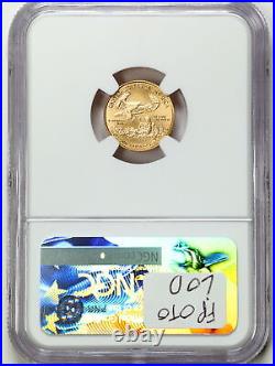 2017 $5 1/10oz Gold American Eagle MS70 NGC 4539631-022 Early Releases