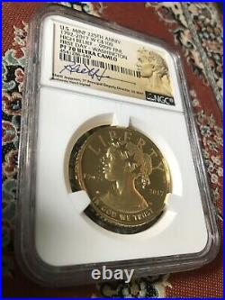 2017 Gold American Liberty 225th Anniversary G$100 NGC PF70 UC First Day