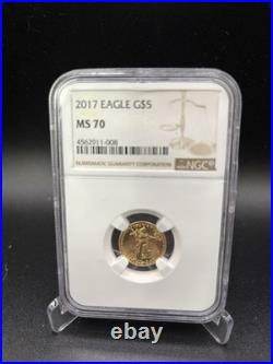 2017 Gold Eagle $5 Tenth-Ounce 1/10 oz. MS 70 NGC