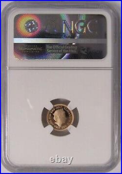 2017 UK Great Britain Pistrucci Gold Proof 1/4 Sovereign. NGC PF 70 TOP POP