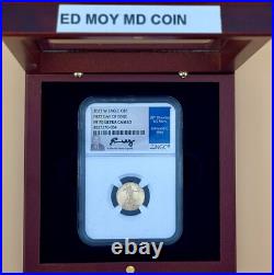 2017-W $5 American Gold Eagle NGC PF 70 FDI SIGNED BY ED MOY