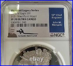 2018W ASE NGC PF70 UC MERCANTI Legacy Series 2021 W. Pt HOARD SHIPS FREE