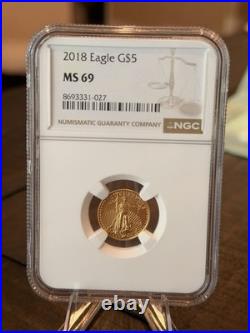 2018 American Eagle $5 Gold Coin NGC MS 69