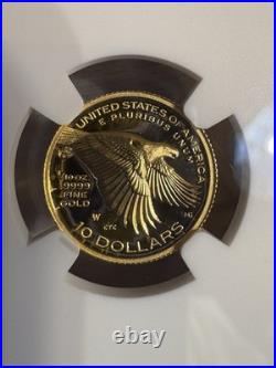2018 American Liberty One-tenth OZ gold coin. PF 69 High Relief Ultra Cameo
