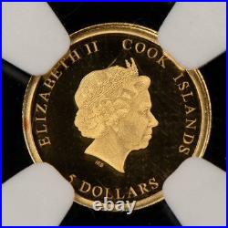 2018 Cook Is. $5 1/100 oz Gold Royal Wedding Prince Harry NGC PF 70 UC G5890