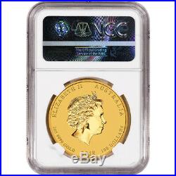 2018 P Australia Gold Lunar Year of the Dog 1 oz $100 NGC MS70 Early Releases