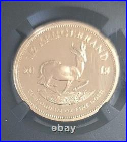 2018 South Africa Gold 1/2 oz Proof Krugerrand Coin NGC PF 70 UC Hand Signed