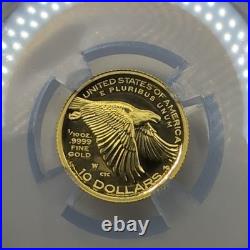 2018 W $10 High Relief Gold. 9999 Proof PF70 Ultra Cameo NGC Coin