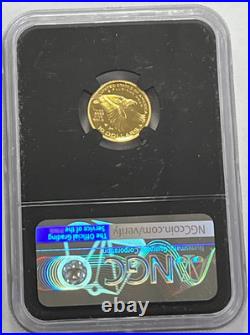 2018 W 1/10 oz Gold American Liberty proof PF 69 UCAM John Mercanti signd