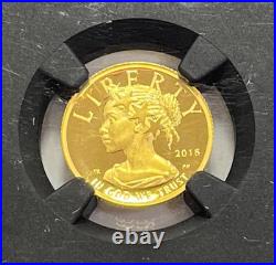 2018 W 1/10 oz Gold American Liberty proof PF 69 UCAM John Mercanti signd