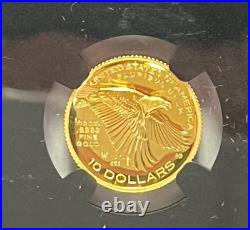 2018 W 1/10 oz Gold American Liberty proof PF 69 UCAM John Mercanti signd