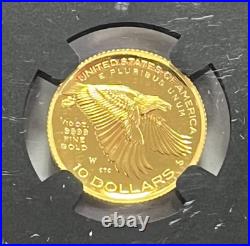 2018 W 1/10 oz Gold American Liberty proof PF 69 UCAM John Mercanti signd