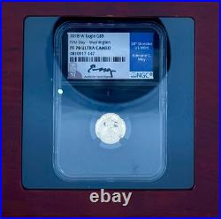 2018-W $5 American Gold Eagle NGC PF 70 FDI SIGNED BY ED MOY