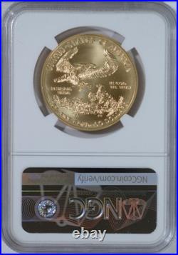 2018-W NGC MS70 Burnished 1oz Gold Eagle 1 of 200