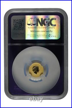 2019 1/20 oz Gold Australia Lunar Pig NGC MS 70