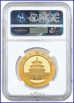 2019 China 30 g Gold Panda ¥500 Coin NGC MS70 FR Temple Label SKU56046