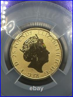 2019 GOLD G. Britain 25 POUND 1/4 oz YALE OF BEAUFORT QUEEN'S BEAST COIN EARLY R 2019 GOLD G. Britain 25 POUND 1/4 oz YALE OF BEAUFORT QUEEN'S BEAST COIN EARLY R